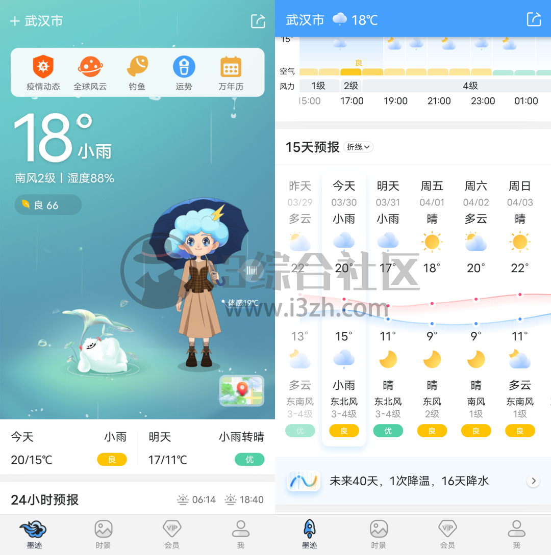 图片[1] | 墨迹天气v9.03破解版，无需登录即可享受会员功能，你绝对值得拥有！ | i3综合社区