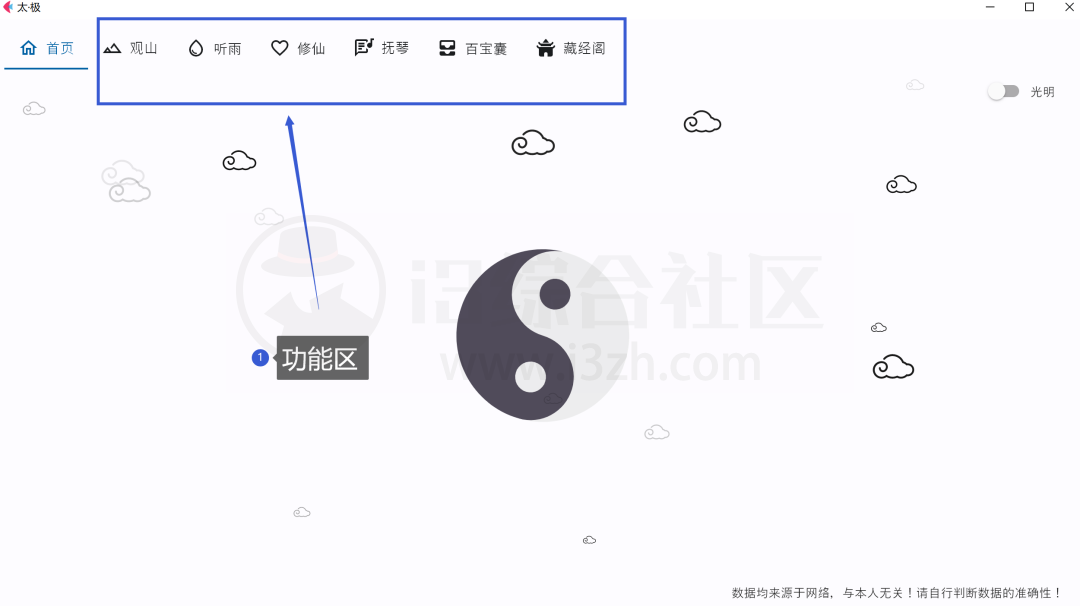 太极v1.0,一款能看图、听音乐、看小说、搜磁力的全能Windows软件!-i3综合社区