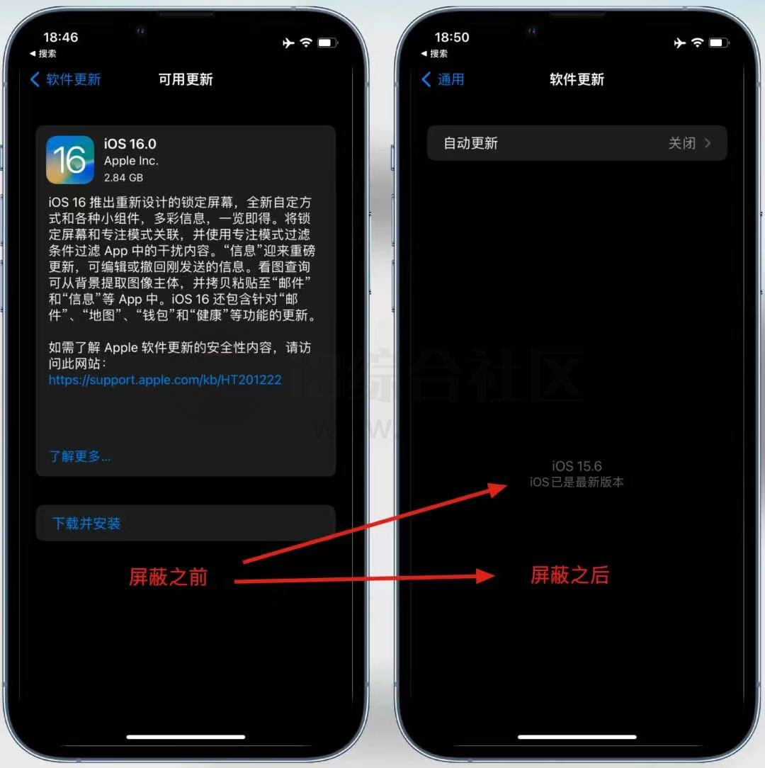 iOS12～16最新屏蔽升级描述文件，屏蔽苹果升级提示！