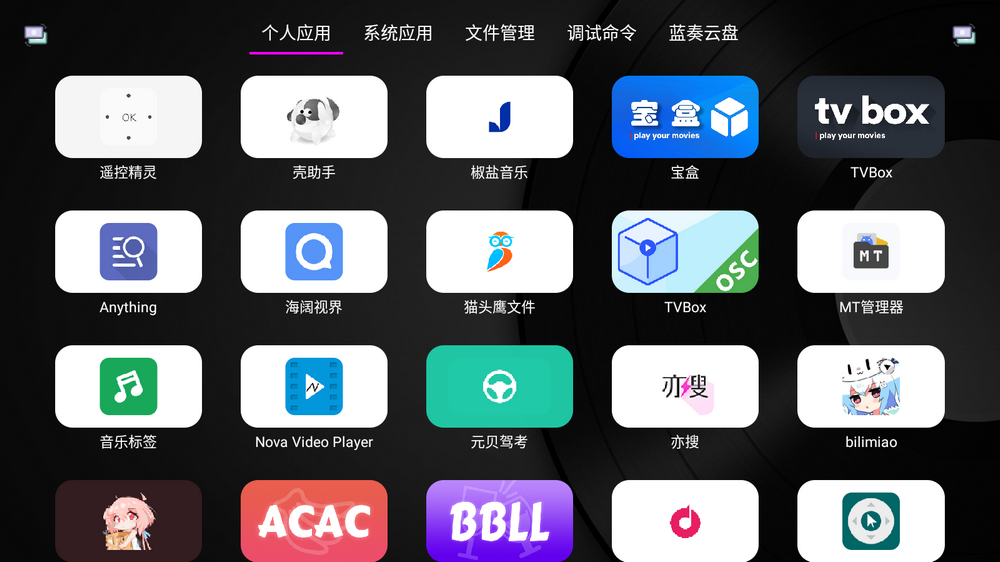 应用管理TV_1.1.2，一个TV盒子端的实用APP，同时支持车机！