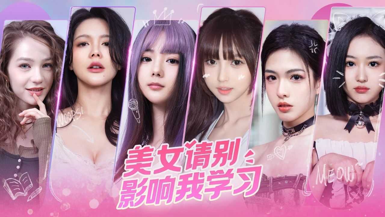 真人恋爱游戏《美女，请别影响我学习》，六位学姐陪你学习？