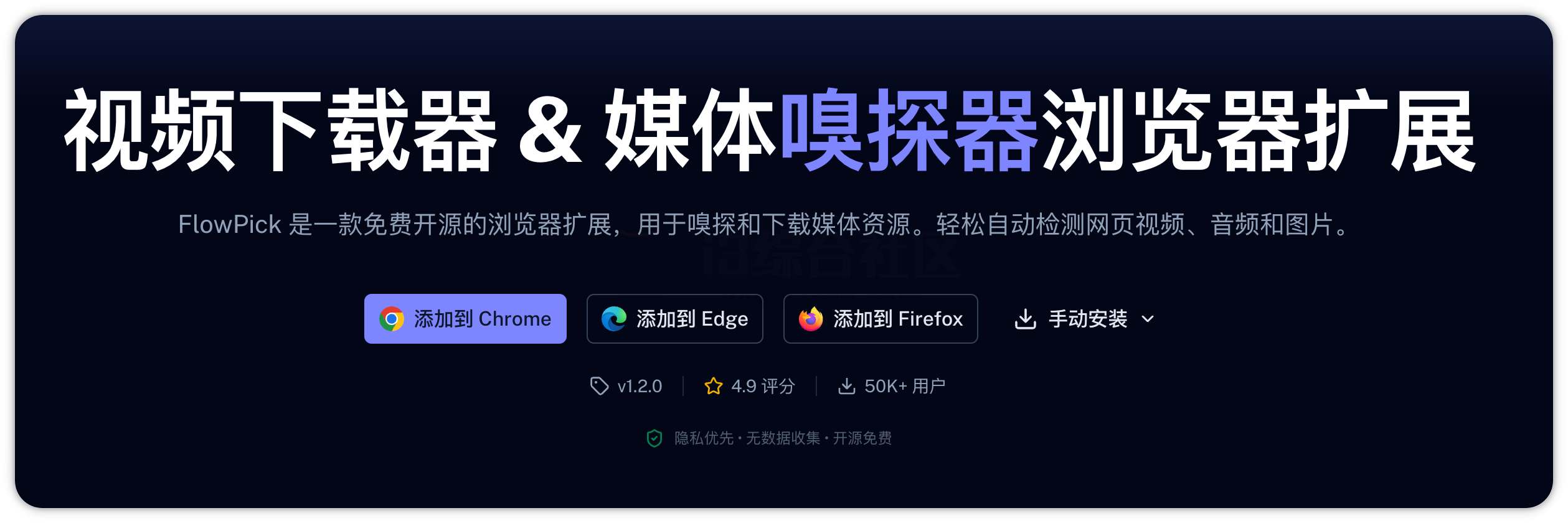图片[1] | FlowPick，万能嗅探神器，音视频和图片全搞定 | i3综合社区